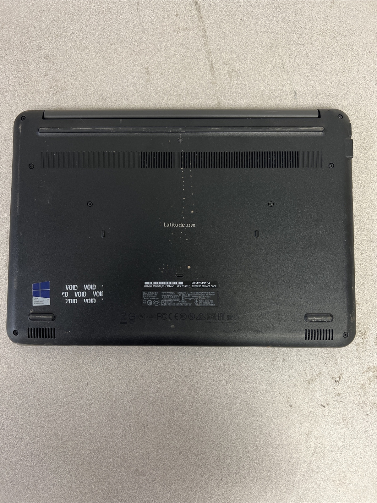 Dell Latitude 3380 Laptop – i3-6006u – 4GB RAM – NO HDD – BAD BATT – PARTS