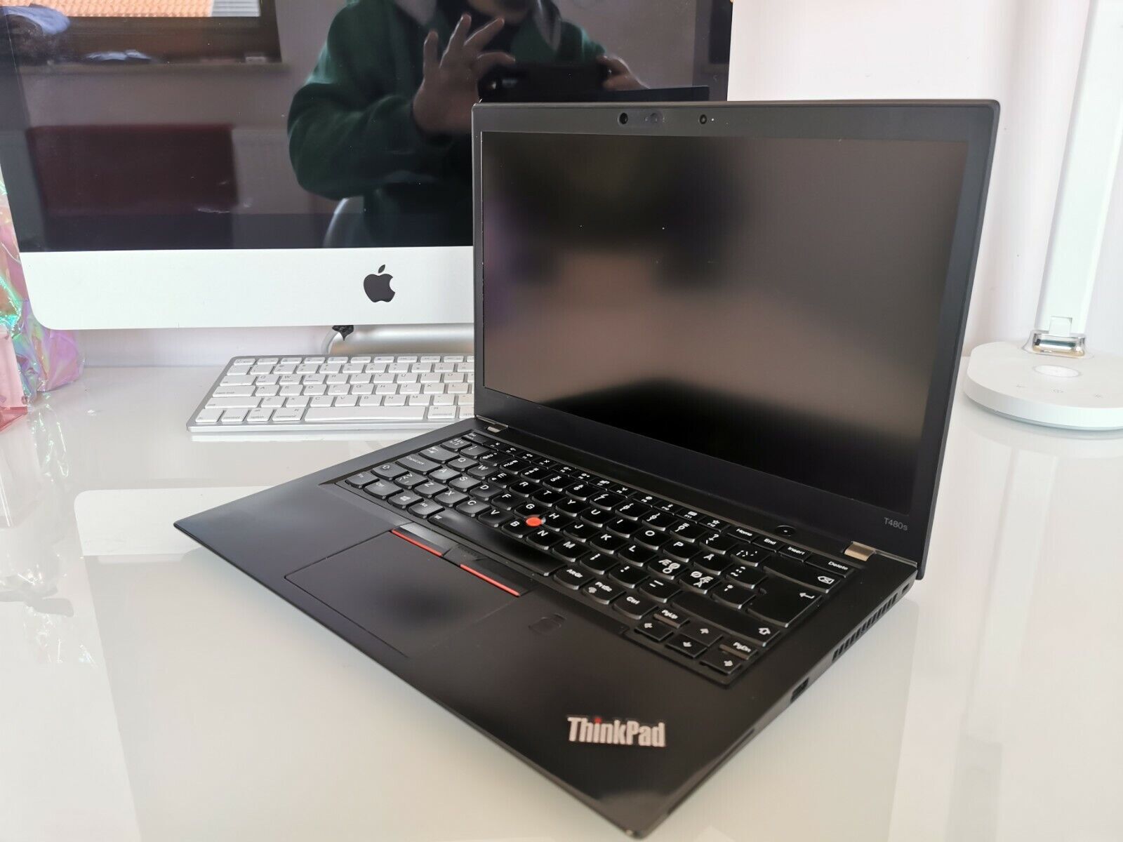 Black Ultrabook Lenovo ThinkPad T480s i5-8350U Max 3.6GHz TouchScreen Full HD