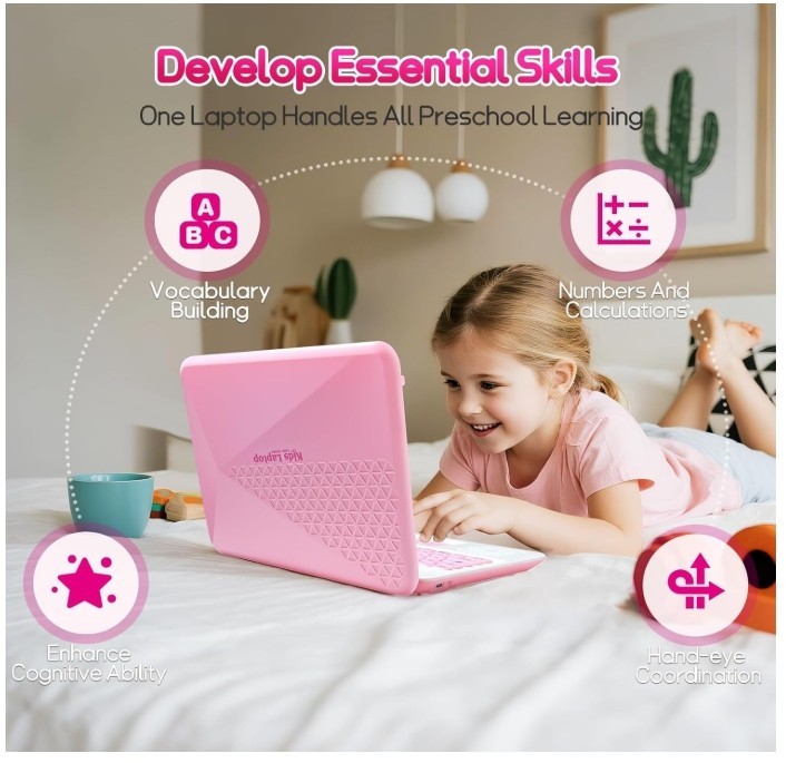 Kids Laptop, Educational Color Screen Laptop with 48 Learning Modes