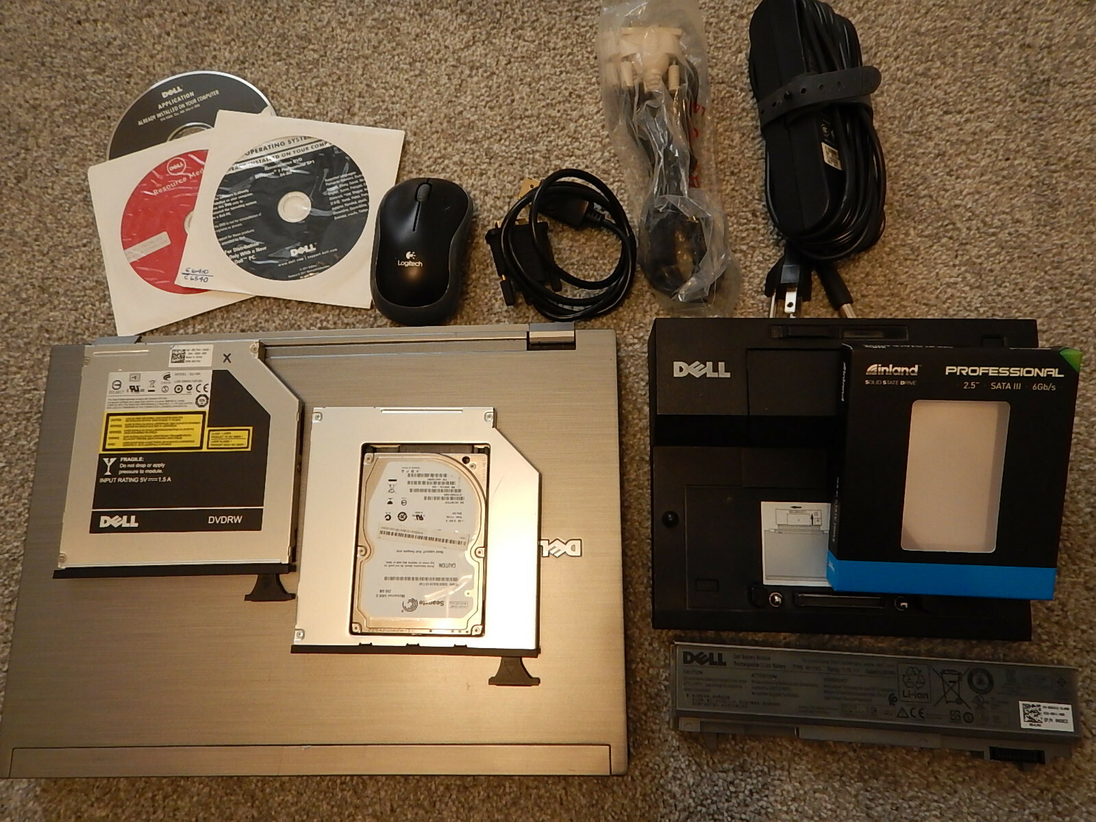 Dell Latitude E6410 M540 w/W10H(240GBSSD) switches to W7P (inDriveBay250GBSATA)