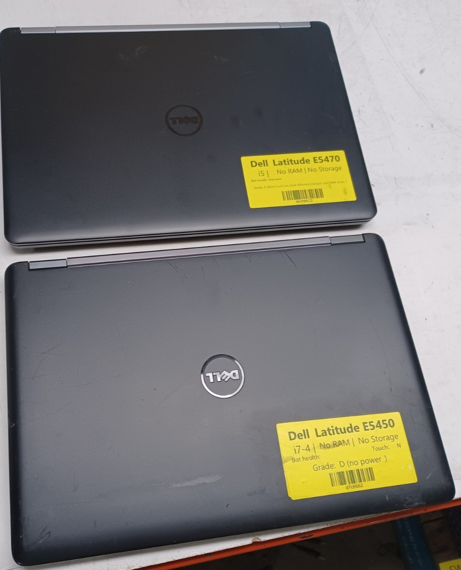 Lot of 2 Dell Latitude E5450 & E5470 14″ Laptops For Parts / Repair No RAM/SSD