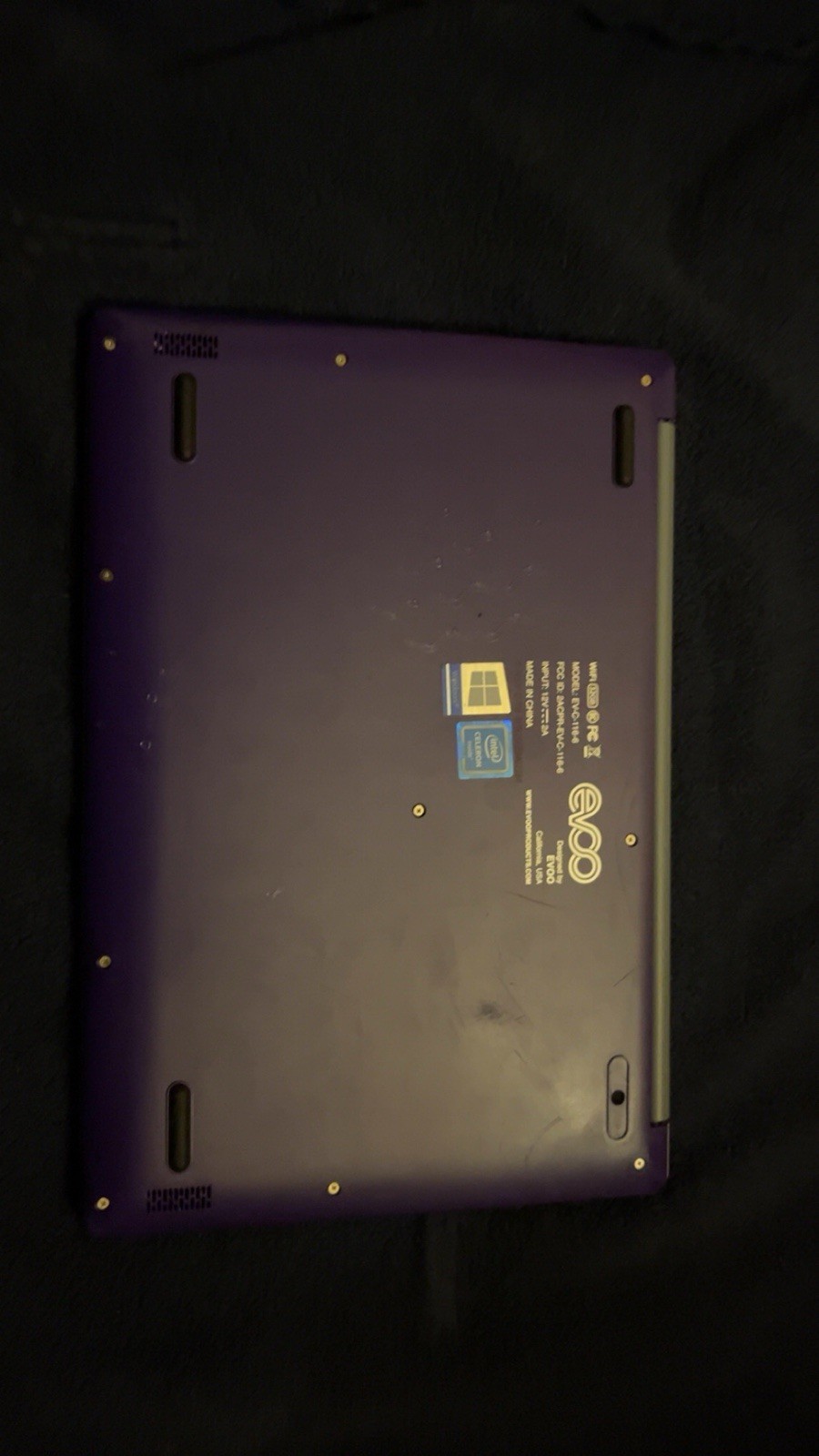 Evoo TEV-C-116-1-PR 11.6 inch (32GB, Intel Celeron, 1.10GHz, 4GB)…
