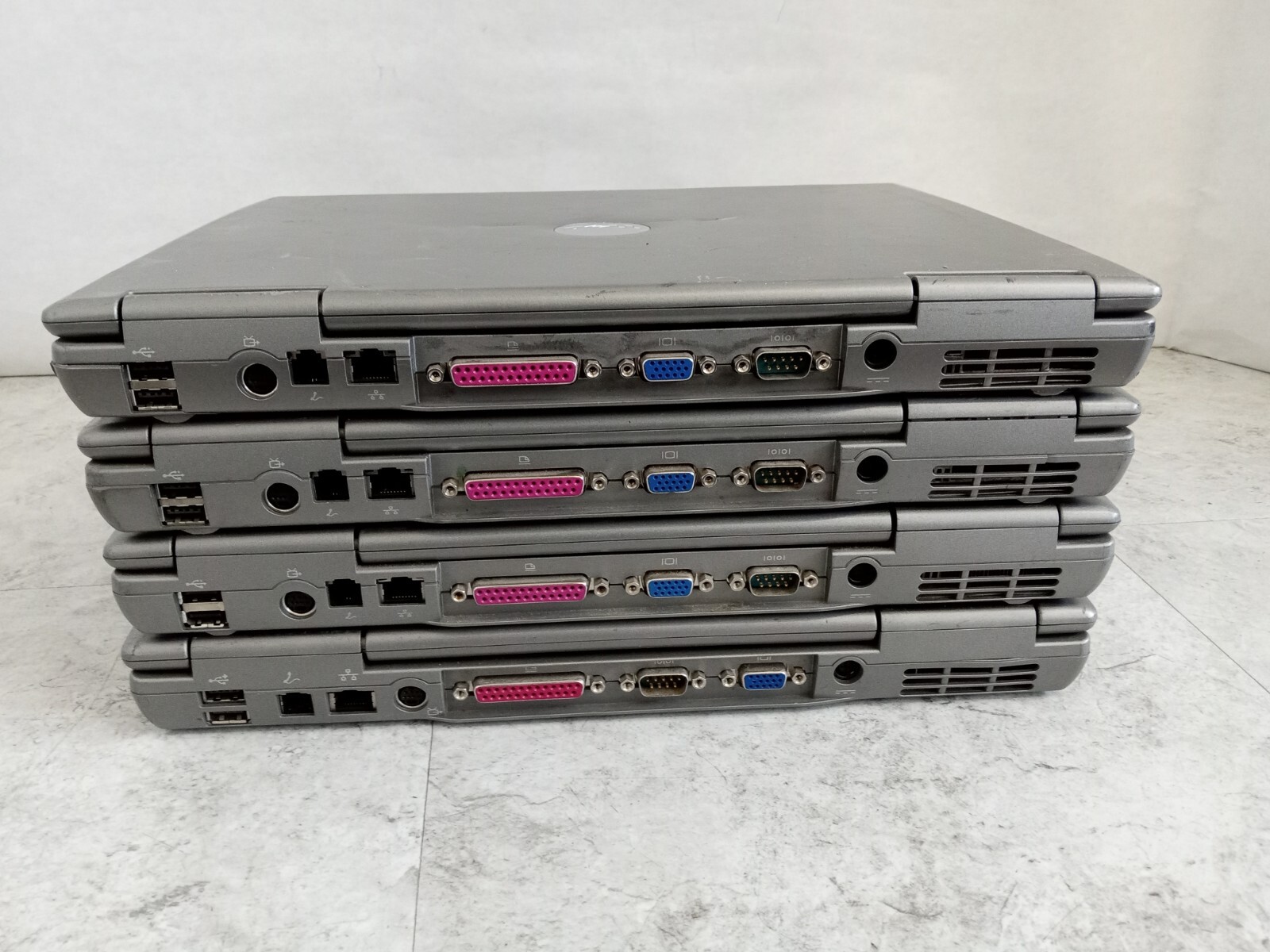 Lot of 4 – Dell Latitude D505 / D510 15″ Laptops – PARTS / REPAIR – READ -RR