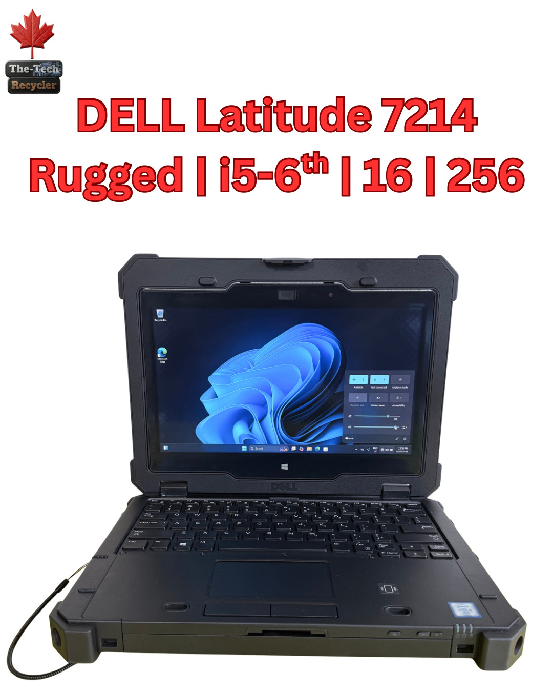 Dell Latitude 7214 Rugged Extreme Intel i5 6300U | 256GB SSD, 16GB RAM No Touch