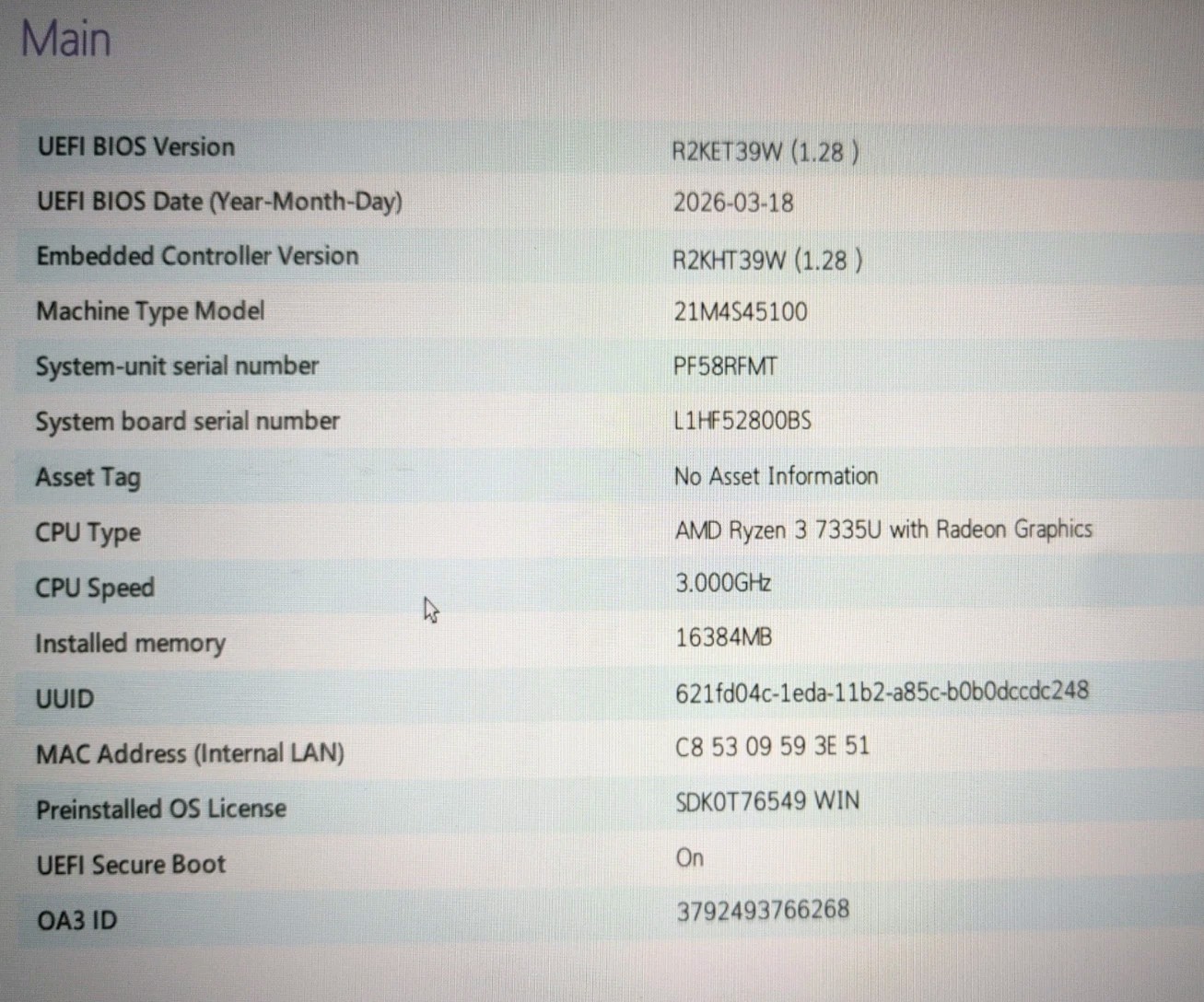 Lenovo Thinkpad E14 Gen 6 w/ Ryzen 3 7335U 16GB Ram Charger Included