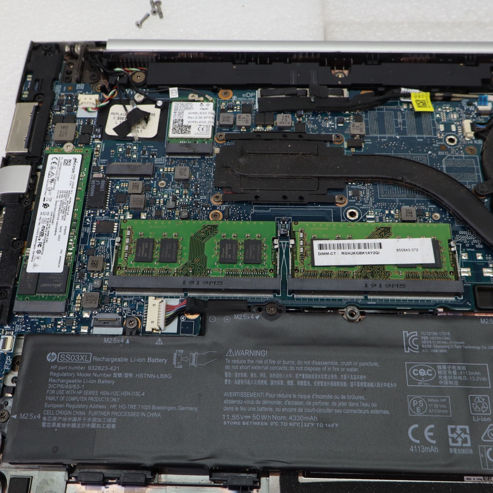 HP ELITEBOOK HSN-113C-4 I5-8250U 16GB DDR4 2400 240GB SSD W11 PRO T5-A2