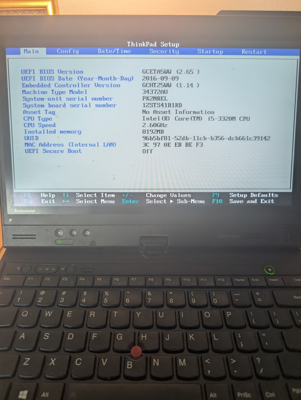 ThinkPad X230 Tablet 8GB RAM, No Hard Drive, Touchscreen, Pen