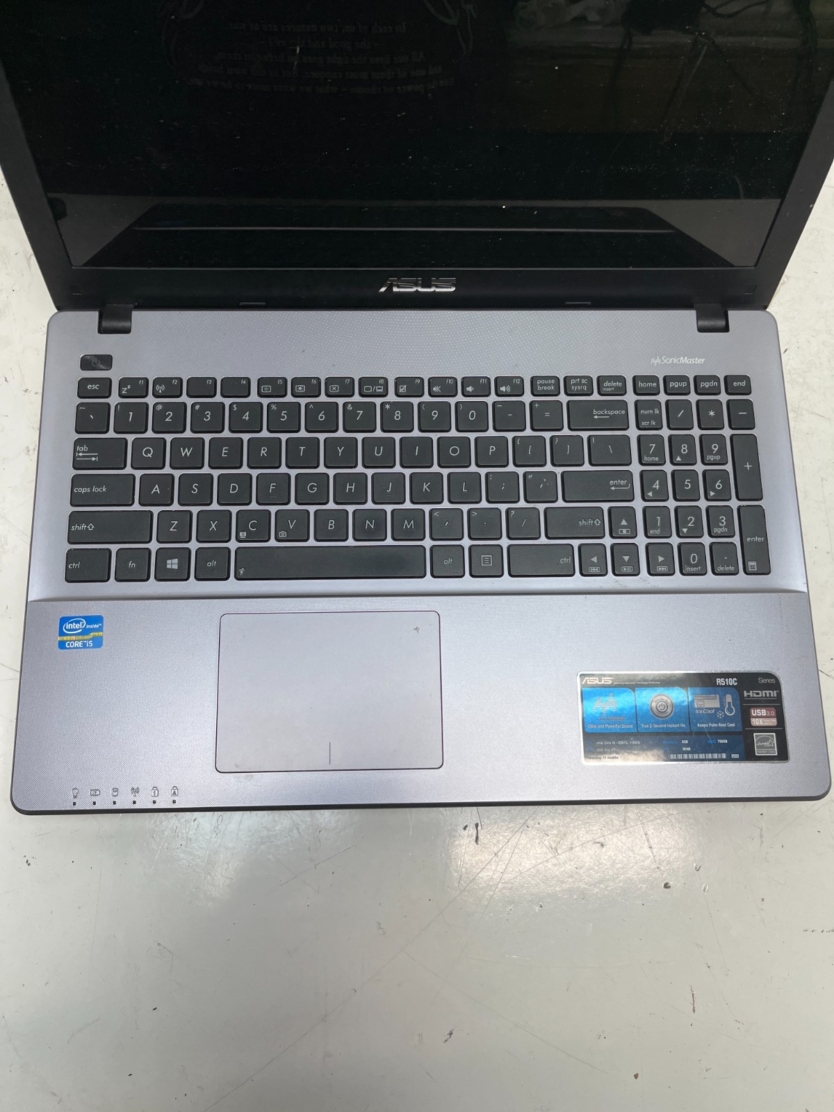 Asus R510C Intel Core i5-3337U 1.80GHz 6GB NO HDD