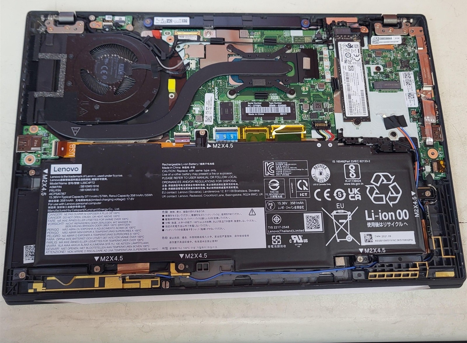 BIOS Locked Lenovo ThinkPad T14s Gen 2 Laptop Intel i5-1145G7 2.6GHz 16GB 512GB