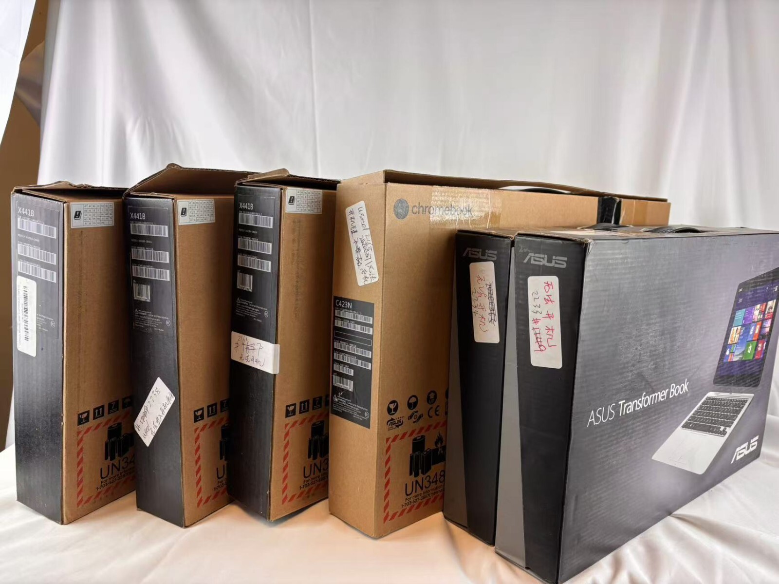 ASUS Laptop 6-Pack Bundle T200T *2 & X441B *3 & C423– Fault: Unable to Power On