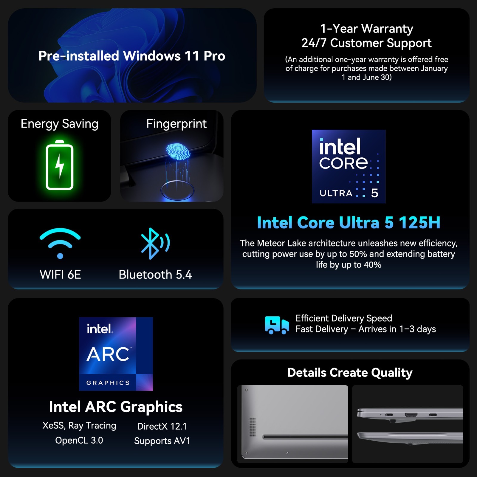 GEEKOM GeekBook X16 Pro 2.8 lbs Laptop, 16″ 2.5K 16:10 Laptop Computer