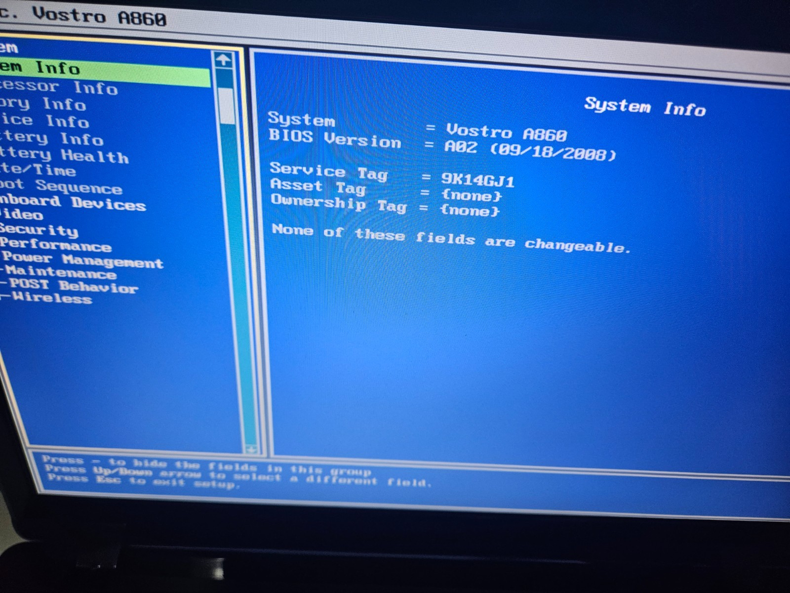 Dell Vostro A860 15.6″ Intel Celeron 2.13GHz 4GB RAM 160GB HDD w/ AC Win10