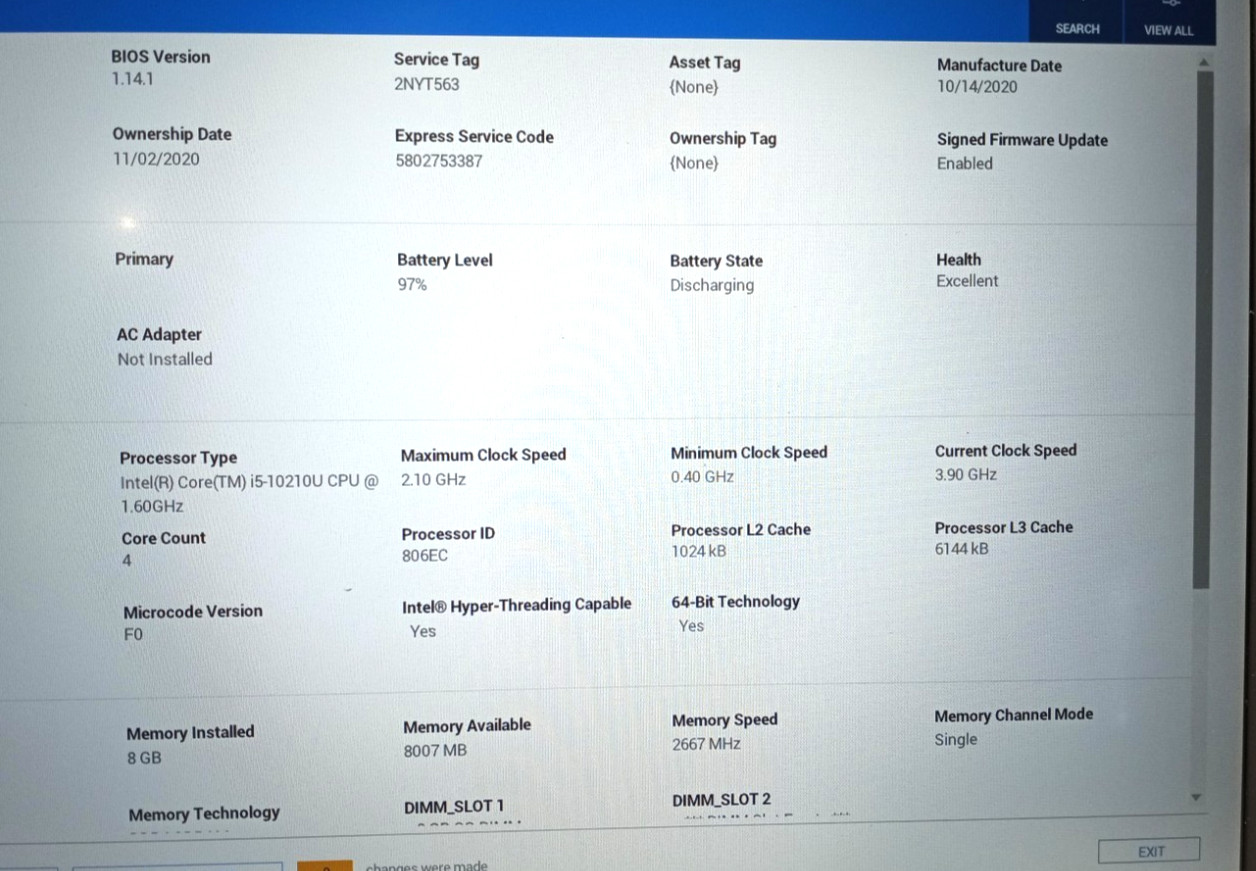 Dell Latitude 3510 15.6″ i5-10210u@1.60GHz 8GB RAM 256GB NVMe Win11Pro MC426*!