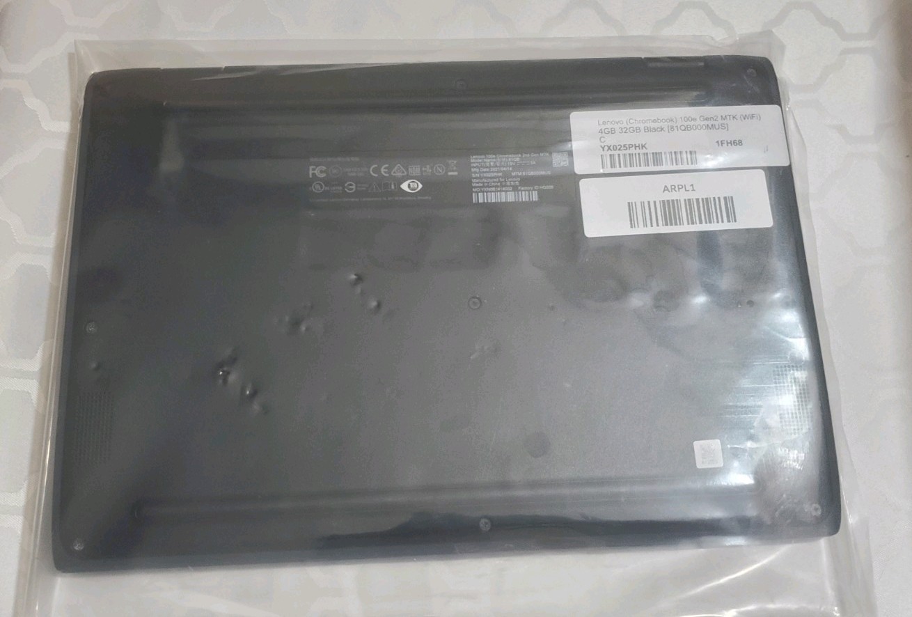 Lenovo 100e Chromebook 2nd Gen MTK 81QB 11.6” 4GB 32GB ChromeOS Laptop