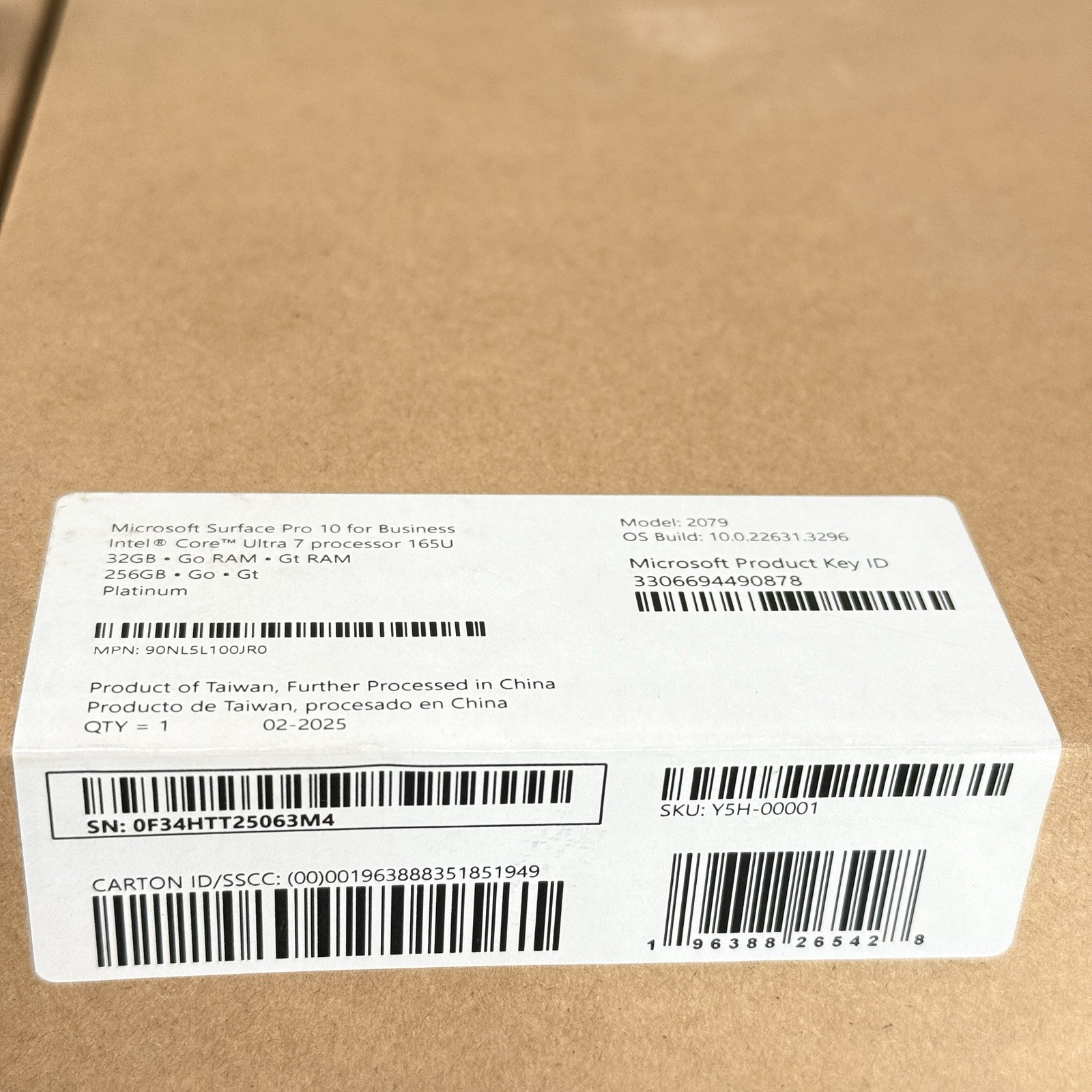 Microsoft Surface Pro 10 Tablet – 13″ – 32 GB – 256 GB SSD – Platinum