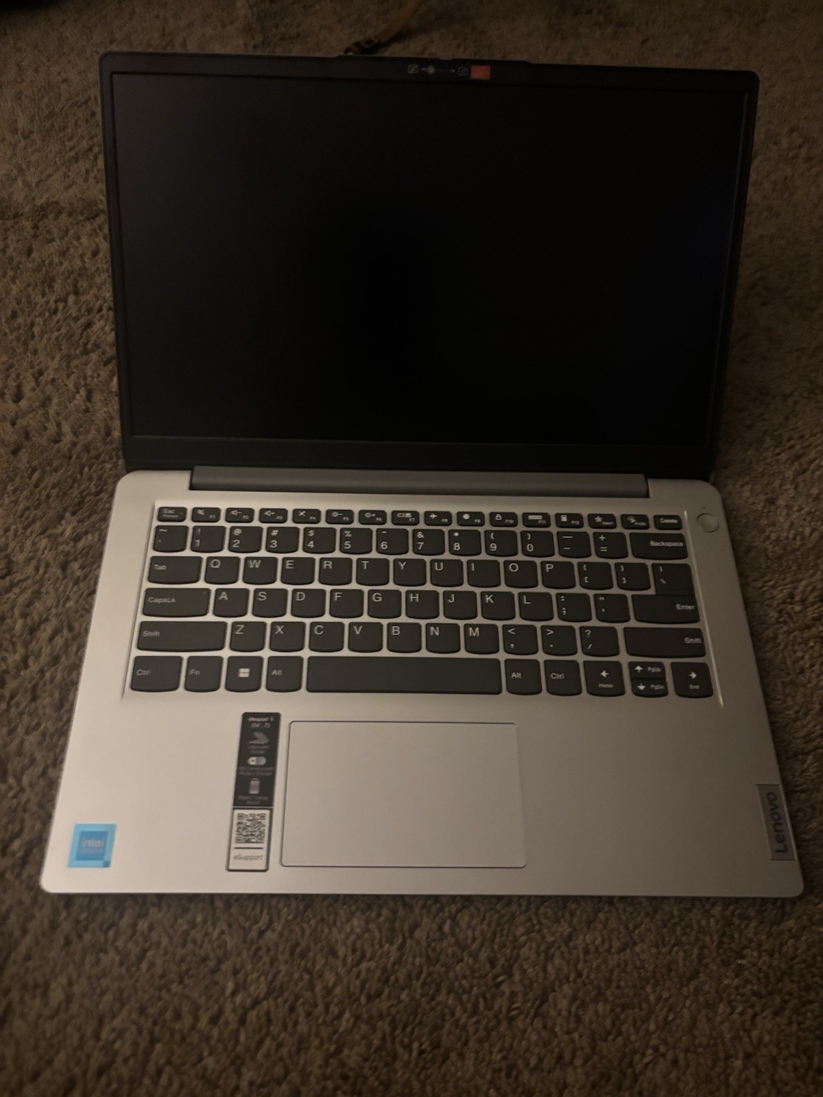 Lenovo IdeaPad 1i 14″ Laptop Silver HD Camera Privacy Shutter Rapid Charge Boost