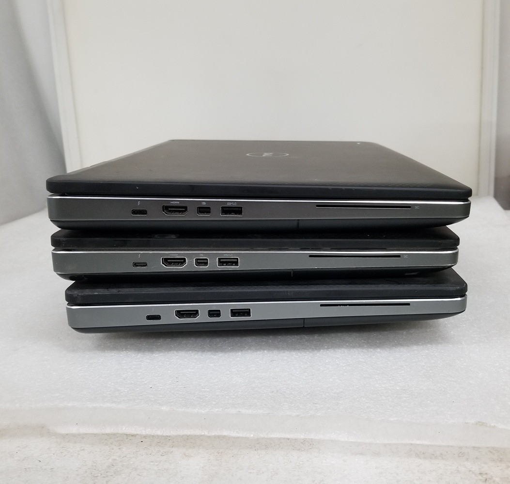 Lot of 3 Dell Precision 7510 FHD i7-6820HQ 2.7 GHz 16GB NVIDIA QUADRO M1000M