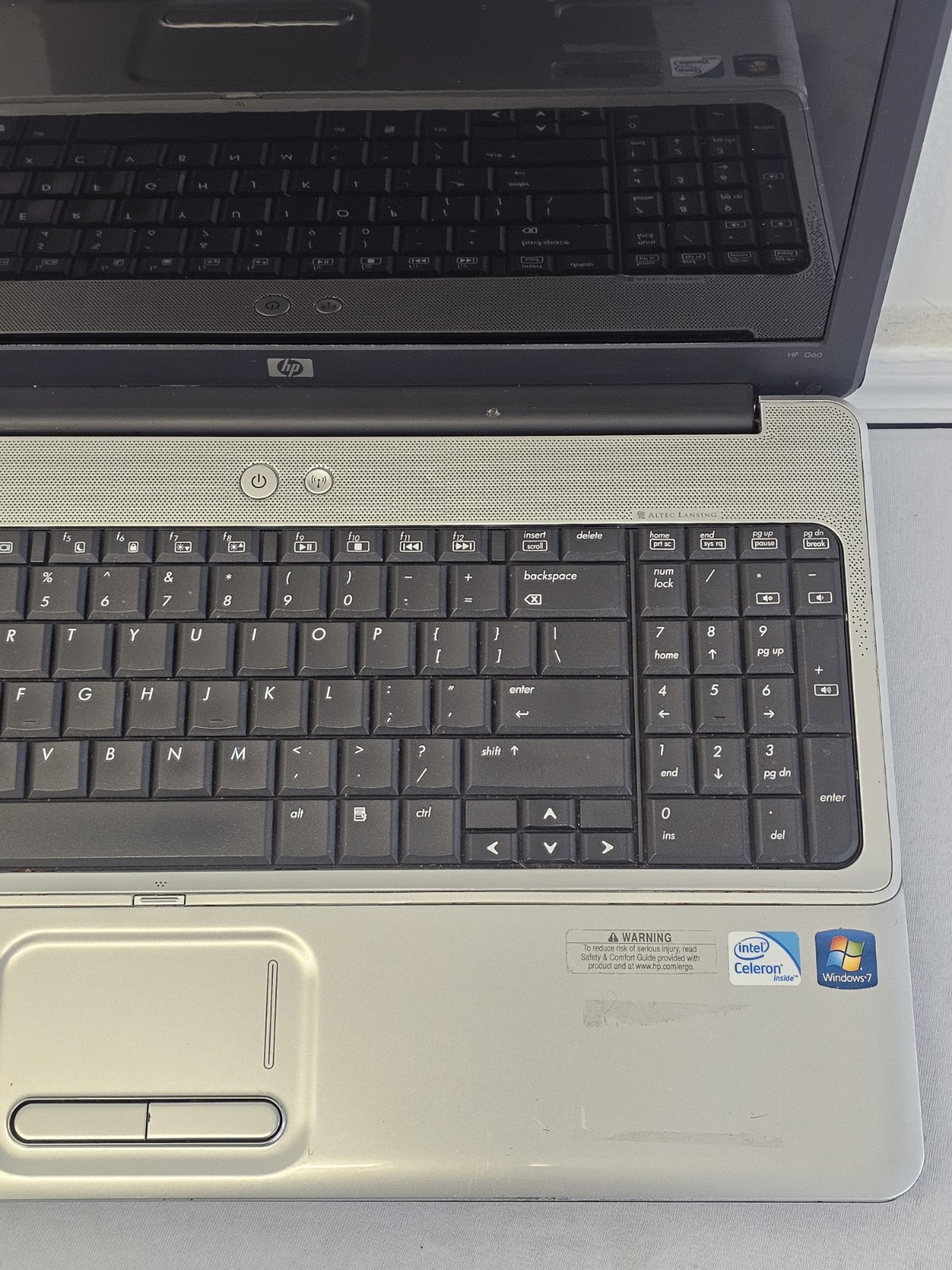 HP G60 Laptop – Intel Celeron 900 – 3GB RAM – 250GB HDD – Windows 10
