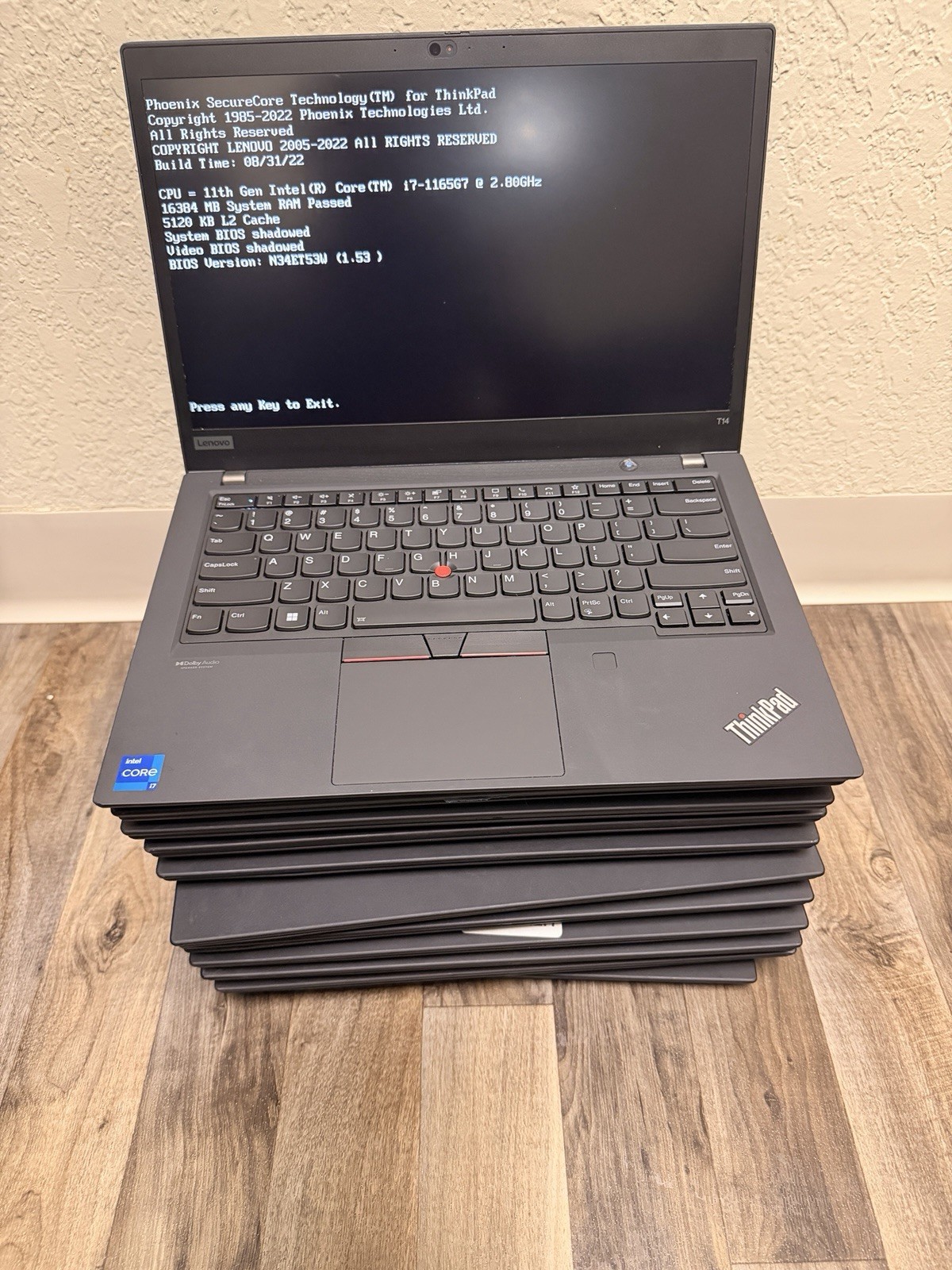 Lenovo ThinkPad T14 Gen 2 Core I7-11th Gen 16 Ram No SSD