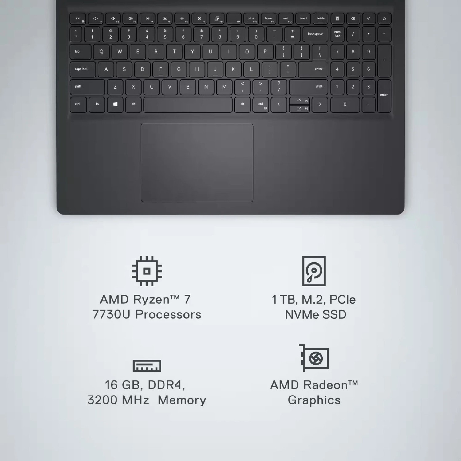 Dell Inspiron 15.6″ 2K Touchscreen Laptop AMD Ryzen 7 UpTo 64GB RAM 4TB Win11Pro