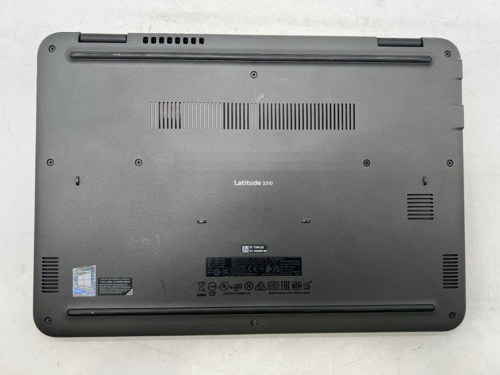 Dell Latitude 3310, i5-8265U CPU, @ 1.60GHz, 16GB RAM, 256GB NVMe-No OS/Adapter