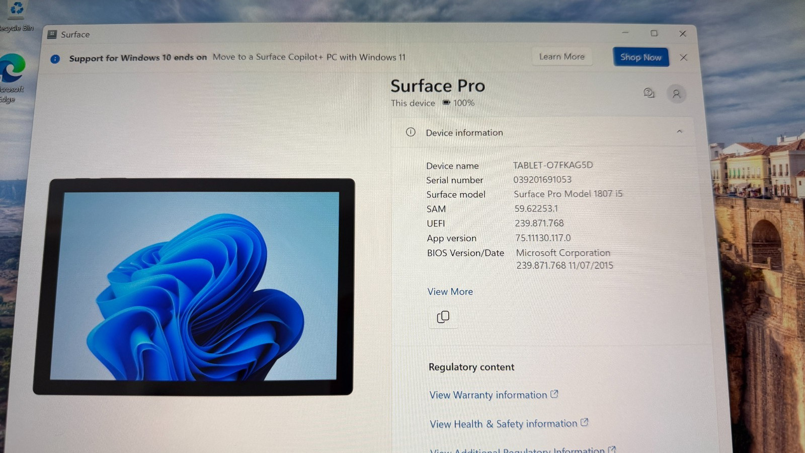 U49558 Microsoft Surface Pro LTE 123 26 GHz i57300U 8GB RAM 256GB Acces G2U