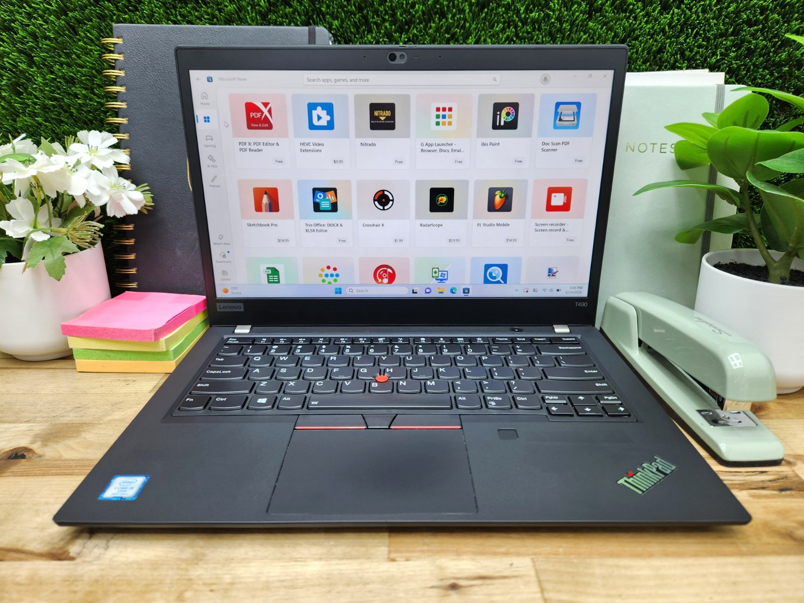Lenovo ThinkPad T490 14″ FHD i5-8365U 1.6GHz 16GB 256GB SSD Windows 11 Pro ~