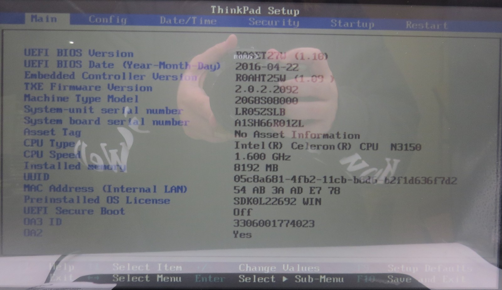 Lenovo ThinkPad Yoga 11e/Celeron-N3150/8GB RAM/No Storage/No OS *READ*