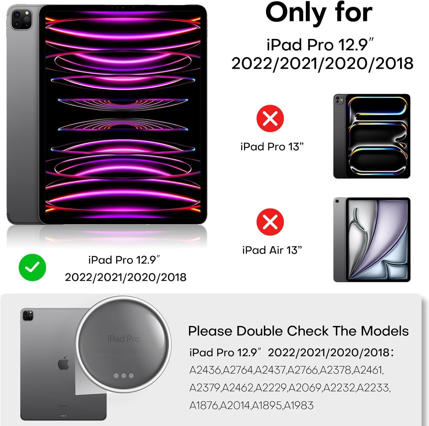 Privacy Screen Protector for iPad Pro 12.9 inch 6th/5th/4th/3rd Generation