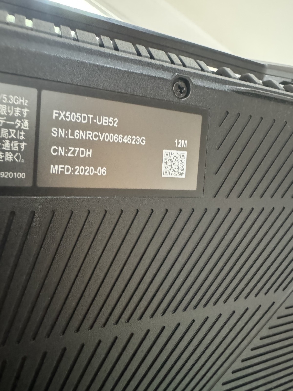 ASUS FX505DT-UB52 TUF Gaming Laptop – Used 15.6″ Screen AMD 5