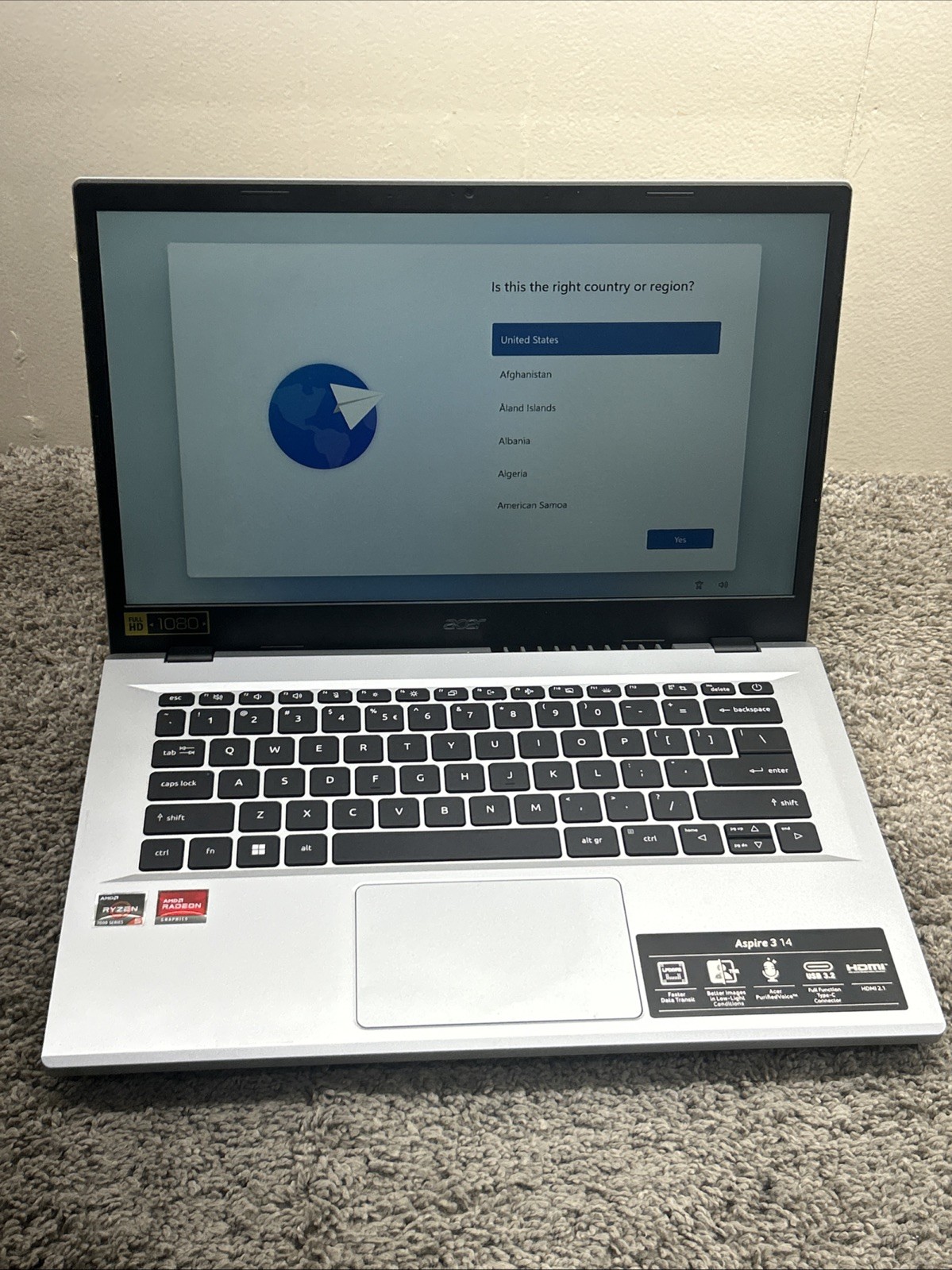Acer Aspire 3 N23C3 15.6″ Ryzen 5 7320U 2.4GHz 8GB RAM 128GB SSD 48995