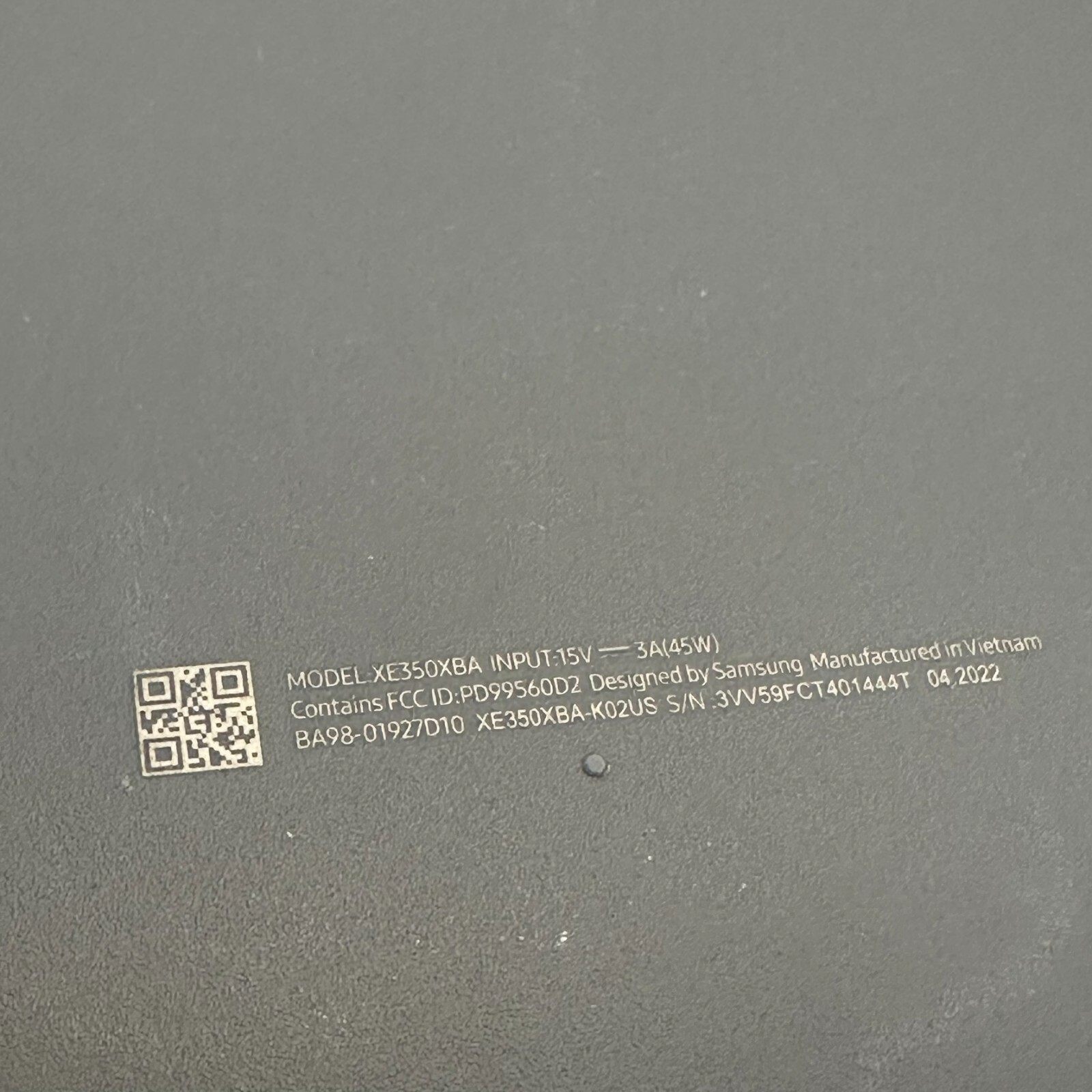 Samsung XE350XBA Chromebook 15.6″ Intel Celeron N4000 1.1GHz 4GB RAM 32GB eMMC