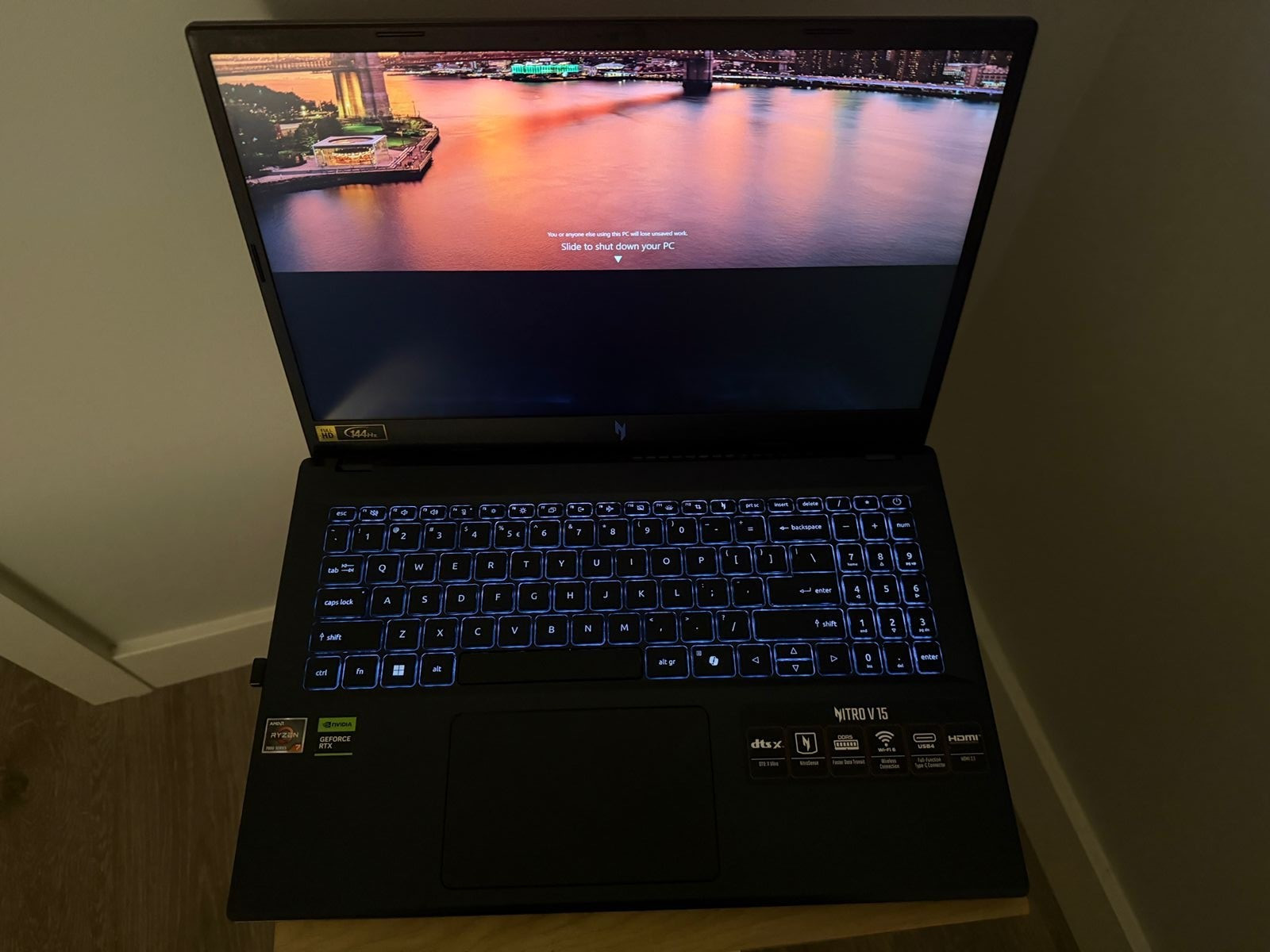Acer Nitro V ANV1541 15.6” Gaming Laptop Ryzen 7 RTX 4060 1TB SSD 16GB RAM 144Hz