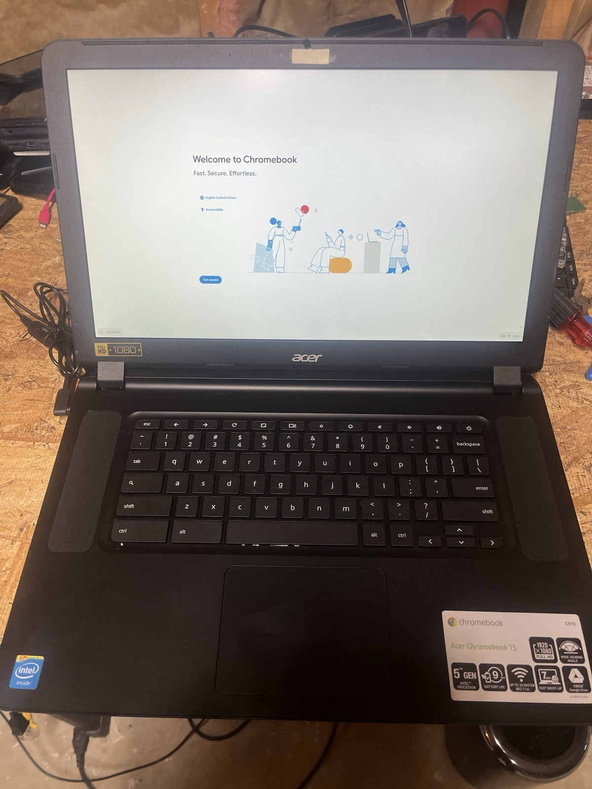 Acer Chromebook C910 C910-C37P CB5-571 Motherboard Intel Celeron 3205U 4GB @2L13