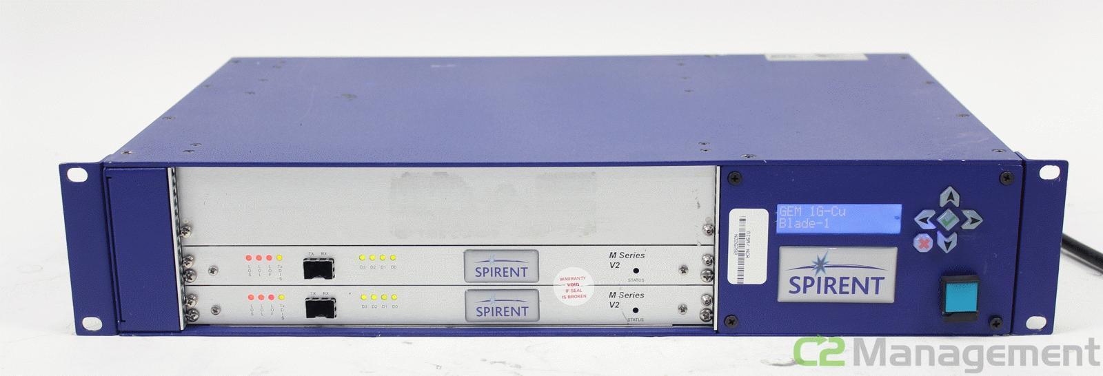 Spirent CKL-2U Chassis with 2x M Series V2 Modules and Ethernet Module