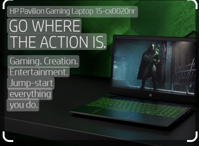 HP Pavilion Gaming Laptop 15.6″, Intel Core i5-8300H, NVIDIA GF GTX 1050Ti 🎁