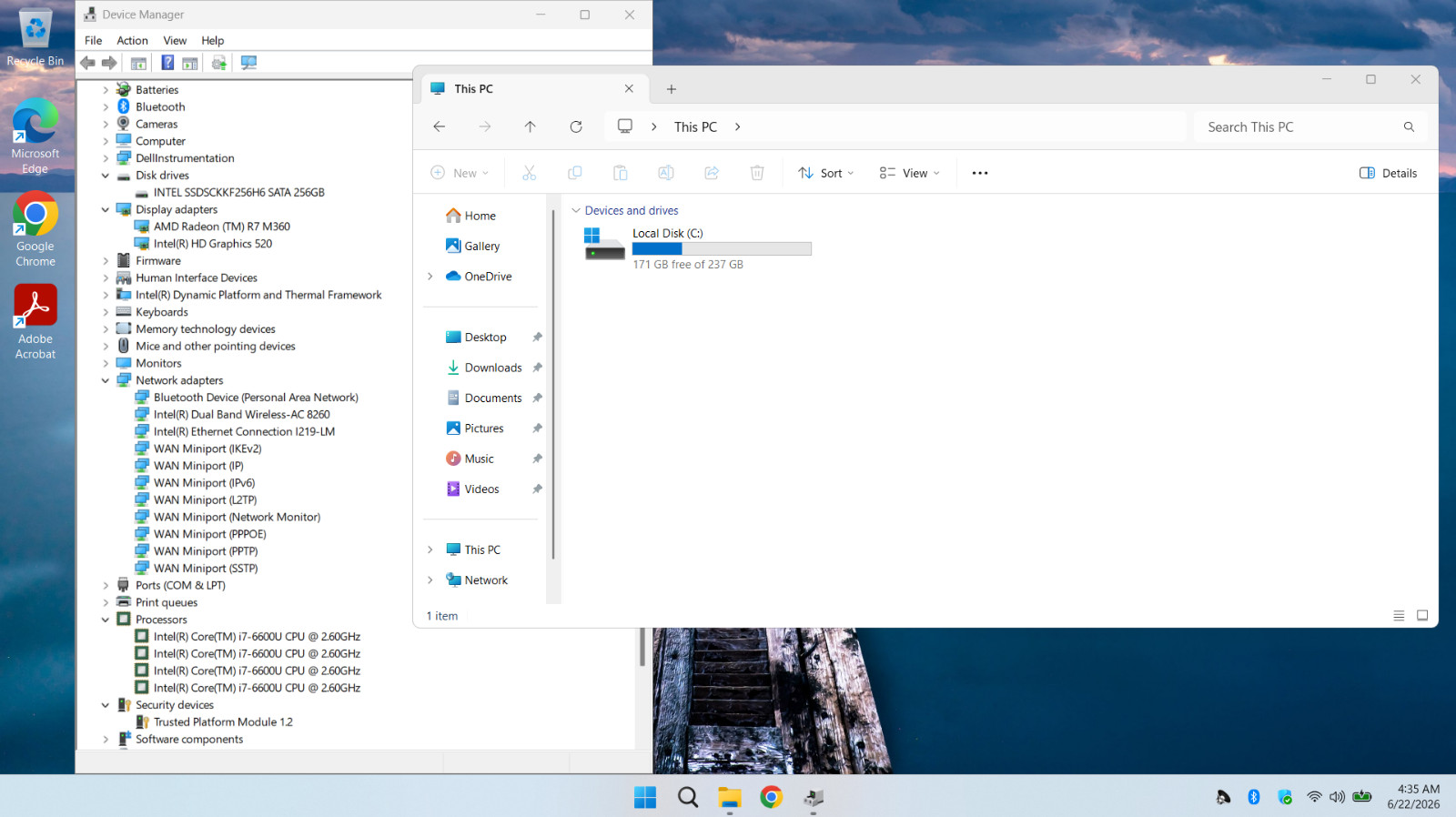 DELL LATITUDE E5570 15.6″ INTEL i7-6600U 12GB MEM 256GB SSD WIN11 PRO – 7S6TRC2