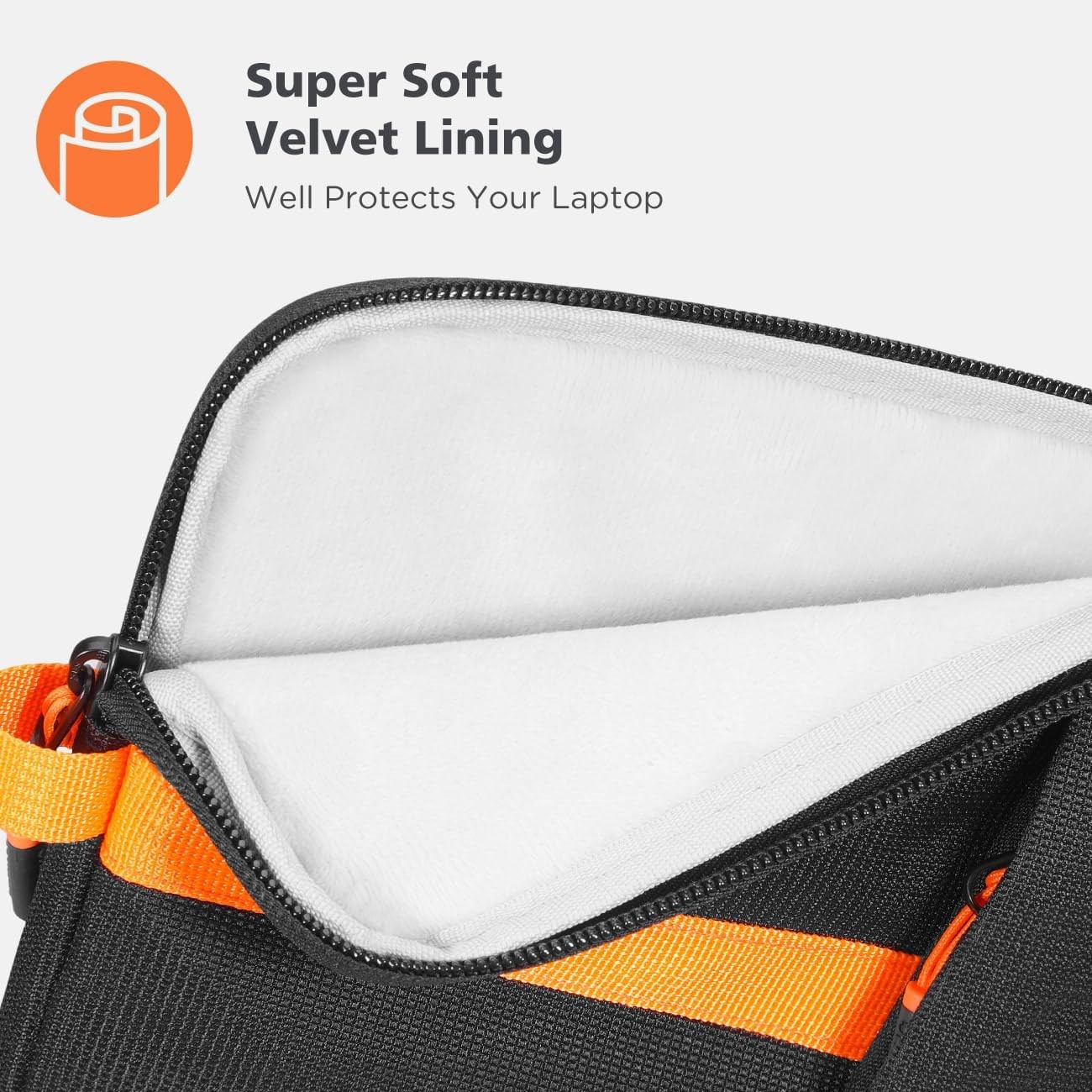 NIDOO Black 16″ Laptop Sleeve Carrying Case for Lenovo Legion, Dell, MacBook Pro
