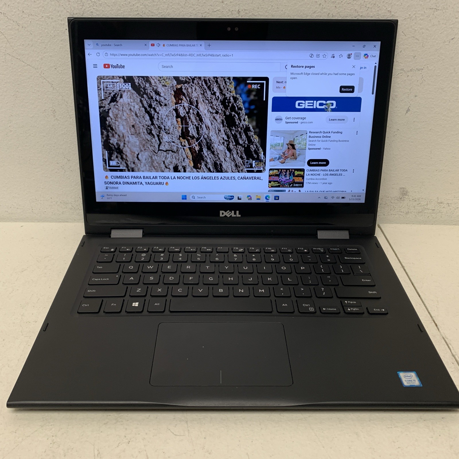 Dell Latitude 3390 2-in-1 13.3″ FHD TouchScreen i5-8350U 8GB RAM 256GB SSD