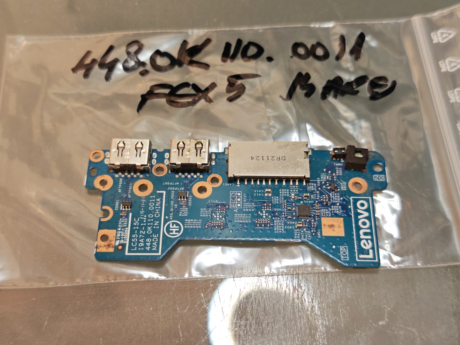 LENOVO FLEX 5 5-14ARE05 5-14IIL05 5-14ITL05 CARD 2 USB SD POWER 448.0K110.0011