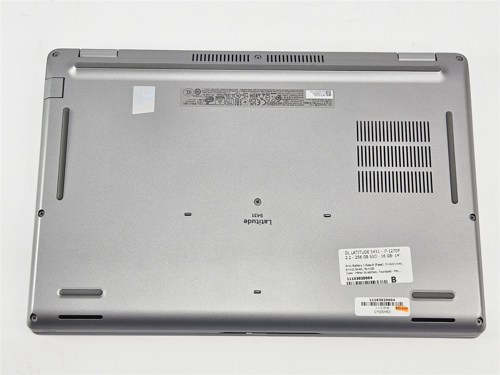 Dell 14″ Latitude 5431 i7-1270P 2.2GHz 256GB SSD 16GB RAM Thunderbolt 4