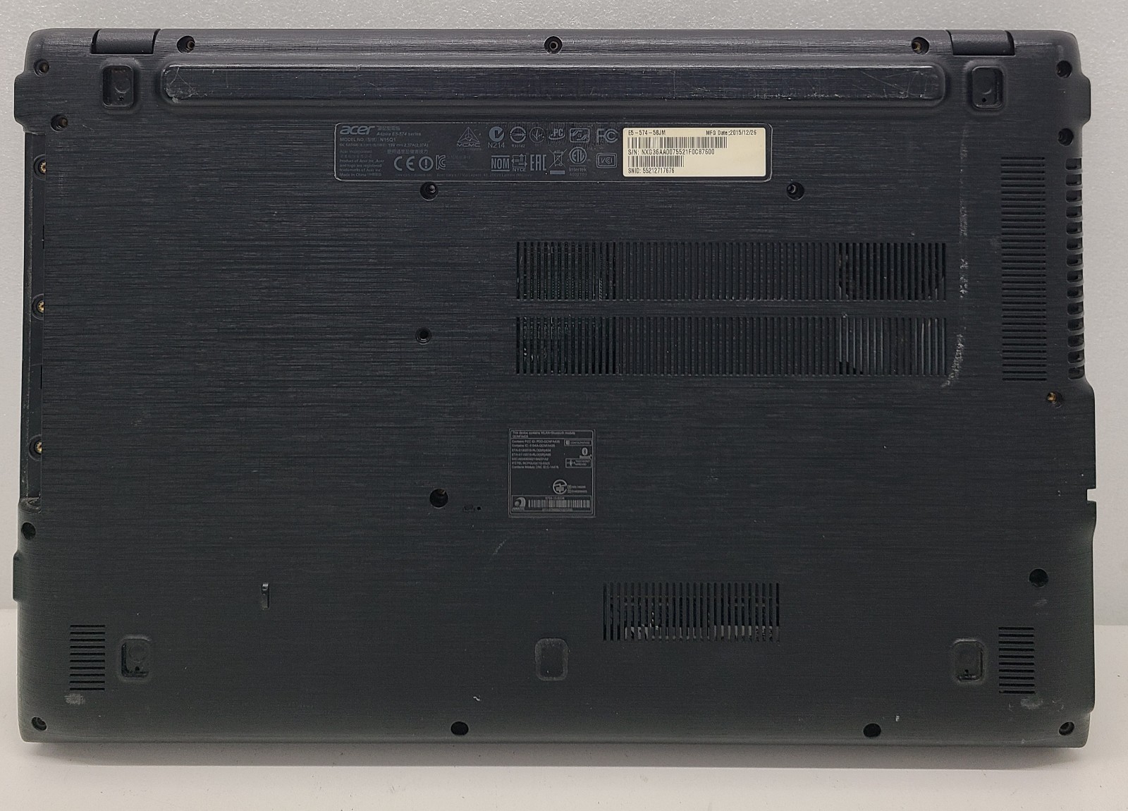 Acer Aspire E5-574-58JM Laptop Intel i5-6200U 6GB RAM NO HD/OS/BATT (FL)