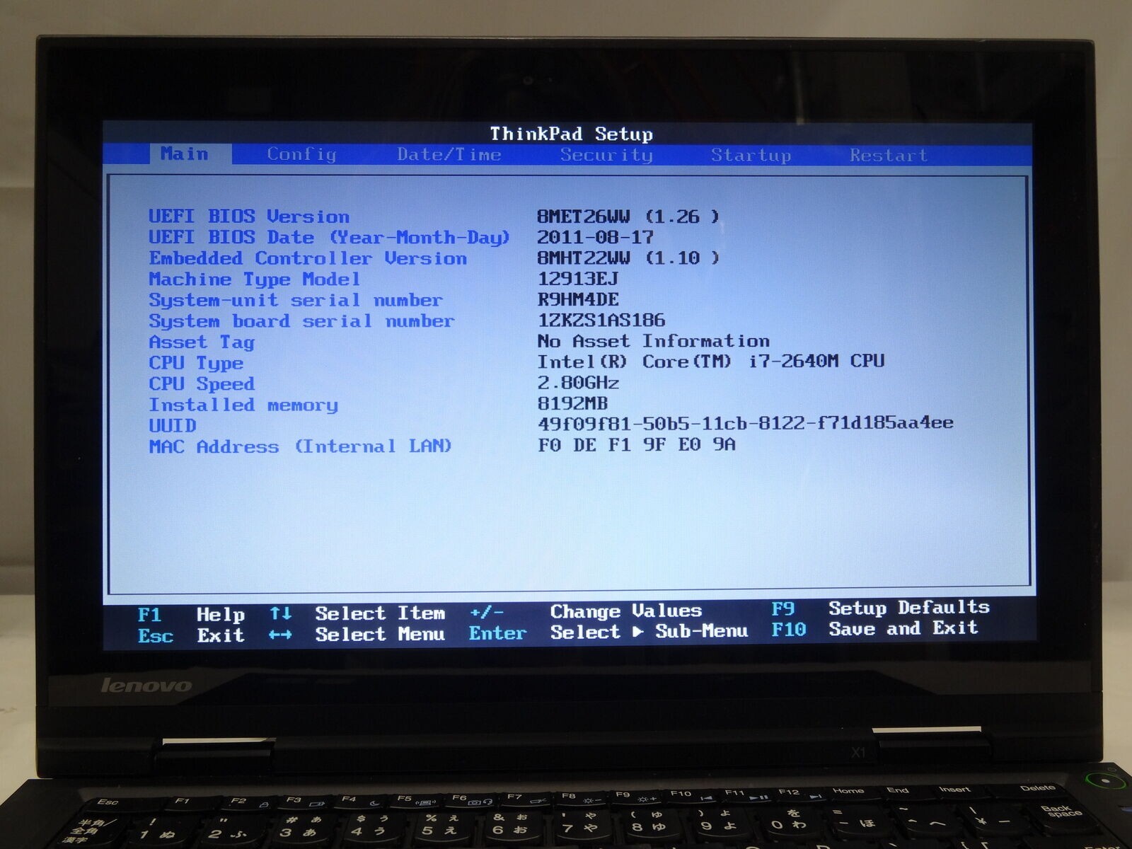 ThinkPad X1 i7-2640M 8GB 160GB WebCam HDMI Win 10 Office 2019