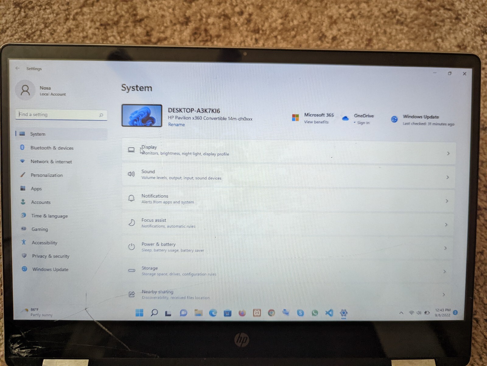 HP Pavilion X360 14″ SSD Notebook Intel Core i3 8th Gen, 2.20Ghz, 8GB RAM Laptop