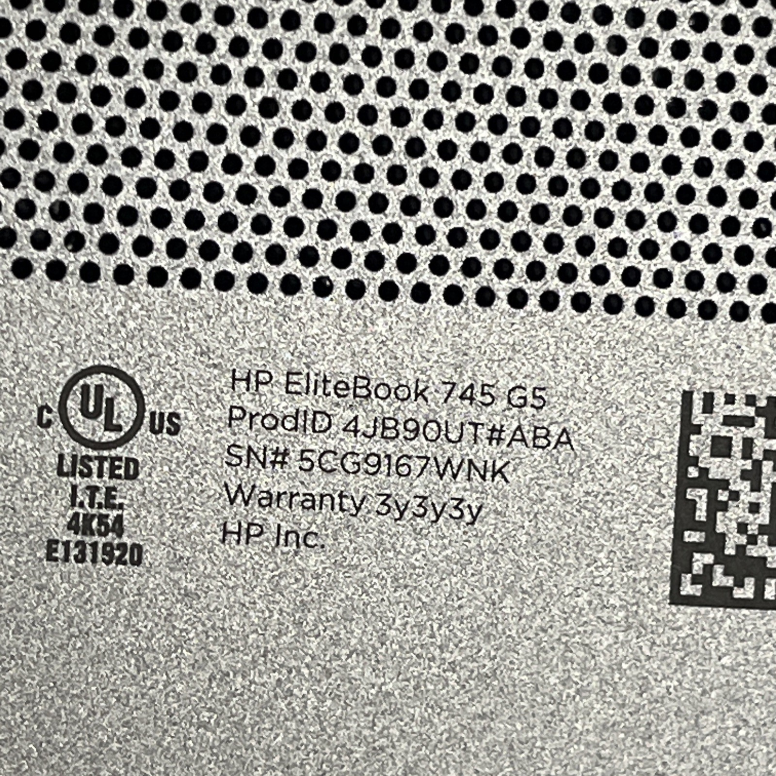 HP ELITEBOOK 745 G5 AMD RYZEN 7 PRO 2700U 16GB RAM NO HD