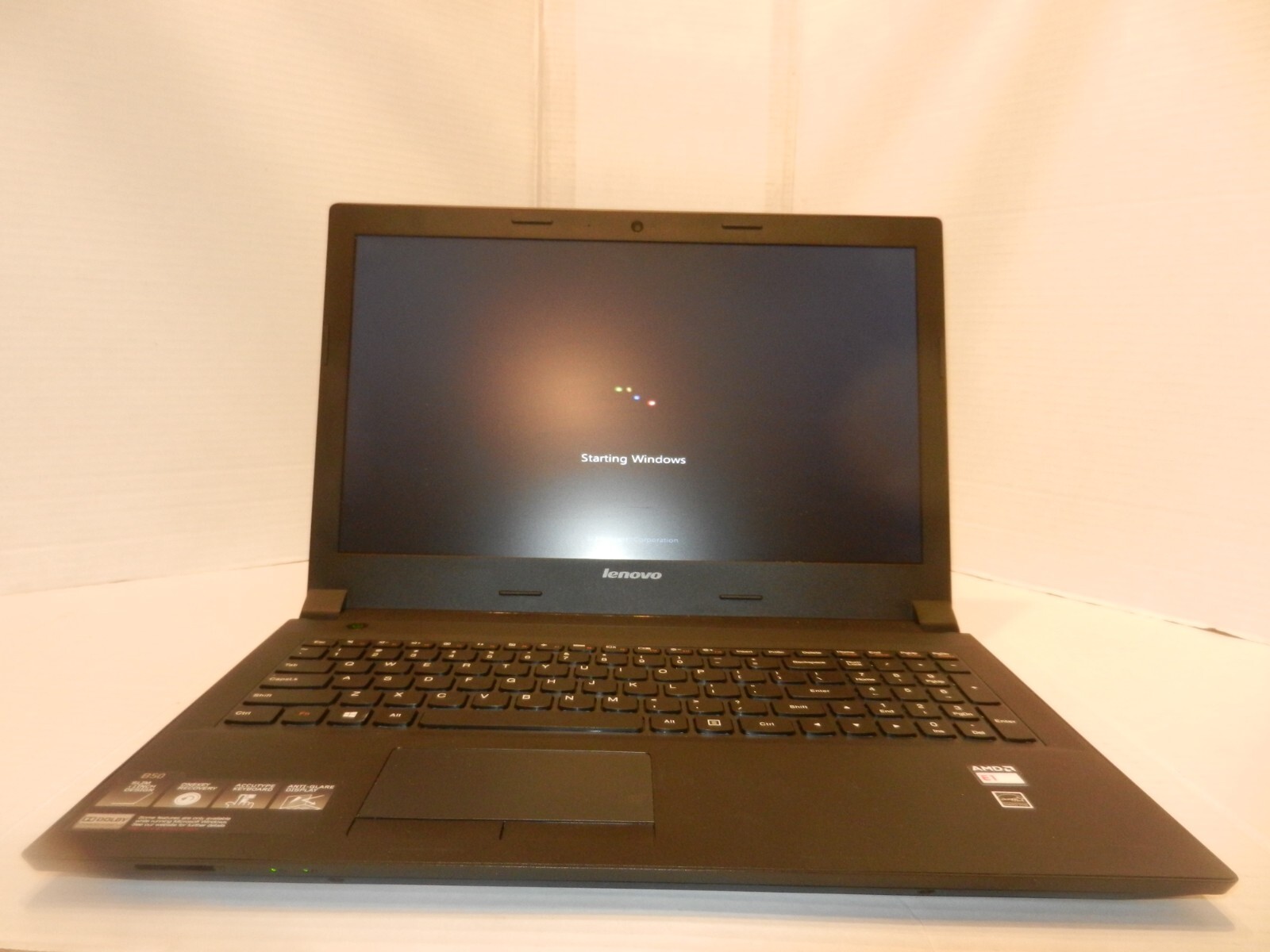 LENOVO B50-45 80F0 AMD RADEON E1-6010 APU@1.35GHZ 8GB RAM 250GB HDD WIN 7 OFF13