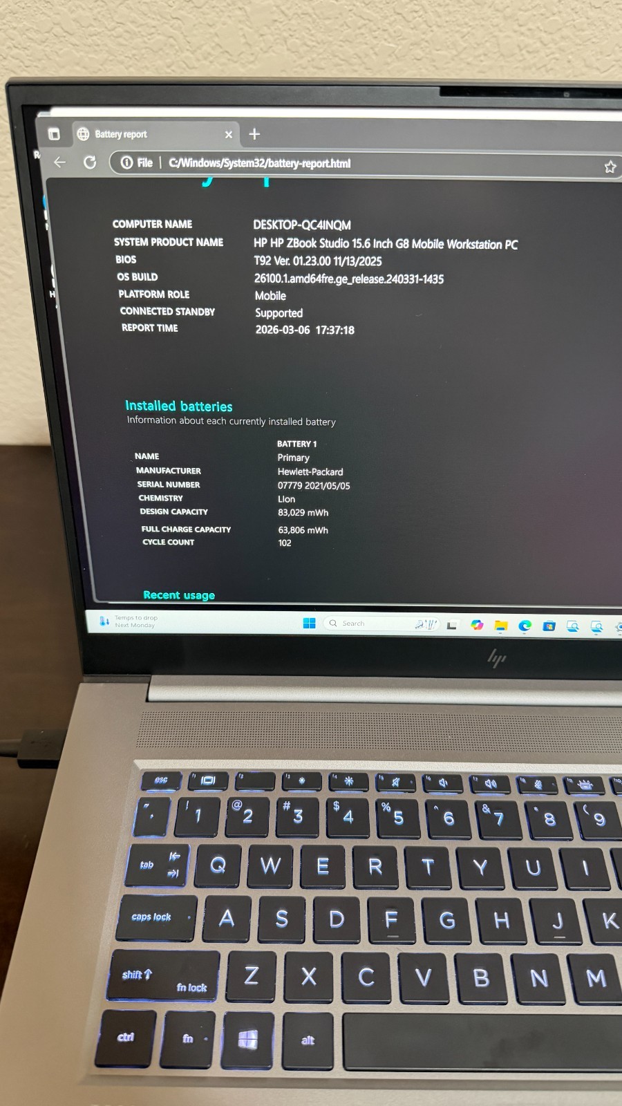 HP Zbook Studio G8 i9 11950H RTX A3000 32GB 1TB (Read Desc)