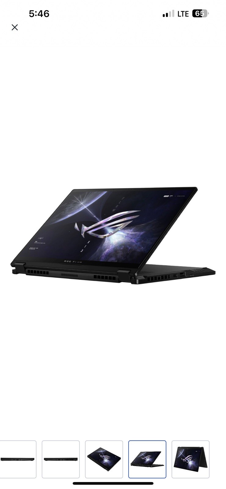 ASUS ROG Flow X13 13.4” (1TB SSD, AMD Ryzen 9 6000 Series, 4.90 GHz, 16GB)…
