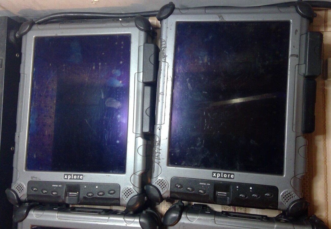 Lot of 4 Xplore iX104C5 Intel core i7 4GB RAM No SSD 10.4″ Touch screen Tablet