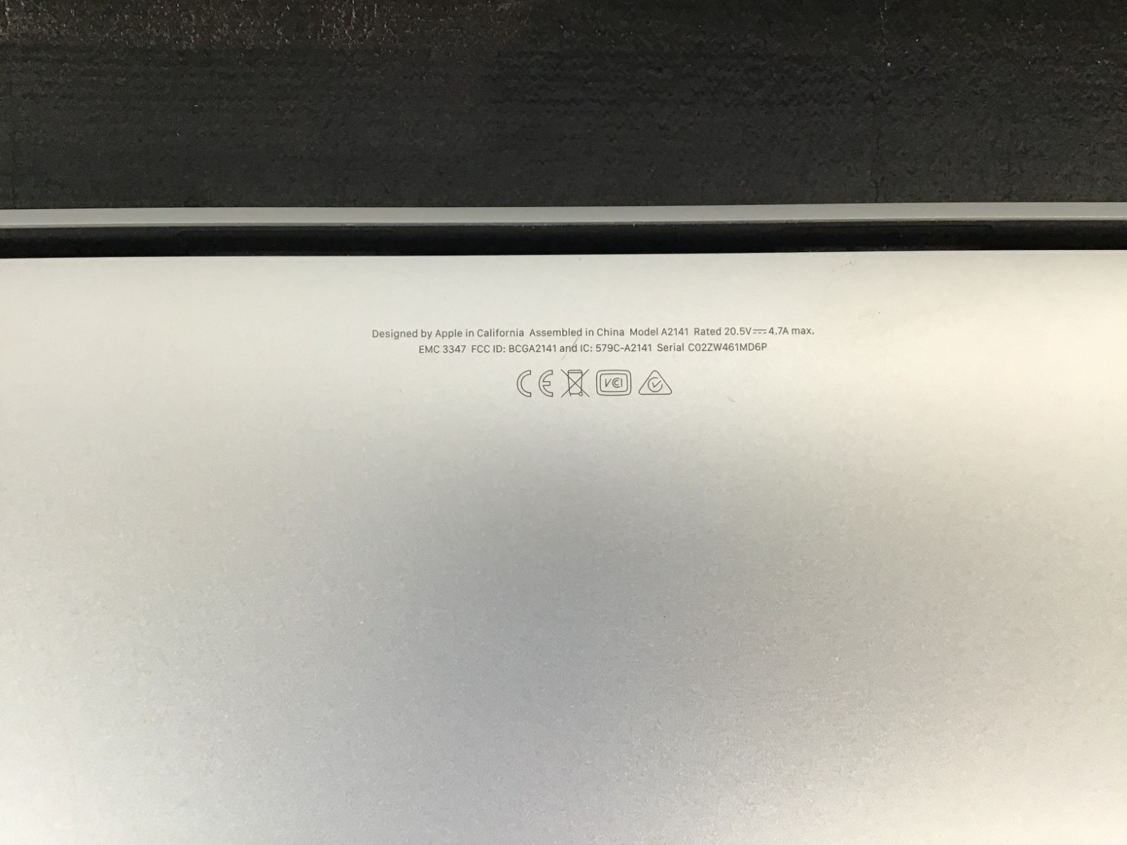 Apple MacBook Pro 16″ A2141 i7-9750H 2.6GHz 16GB RAM 500B NVMe 80% Battery ~